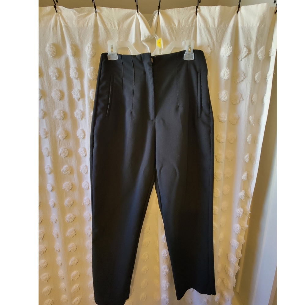 Zara high waisted pants - black